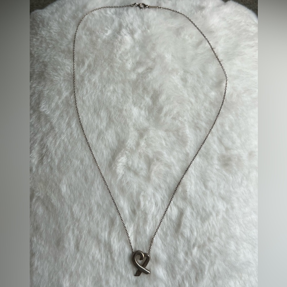 Tiffany & Co Loving Heart Necklace Silver - Picture 5 of 11